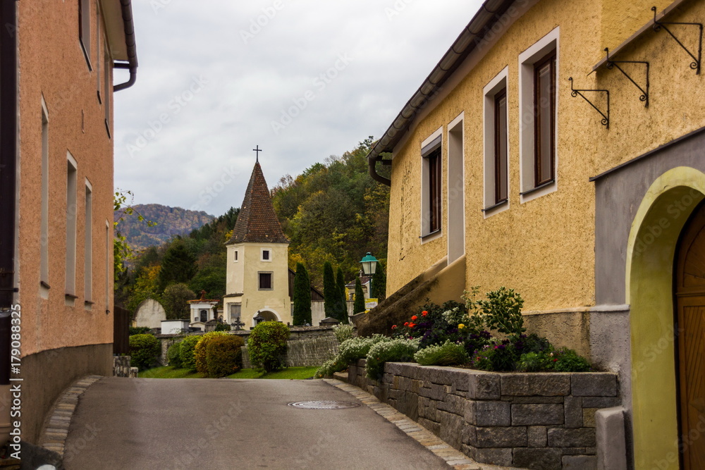 Famous vineyards in Wachau, Spitz, Austria