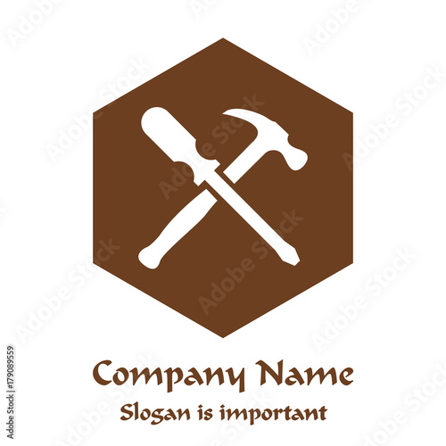 logo artisan marron