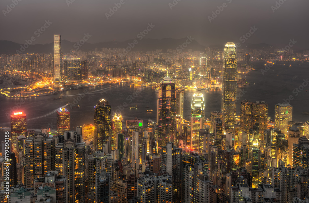 Hong Kong Skyline from Victoria Peak