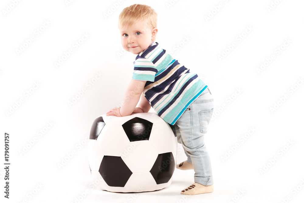 boy playing with a ball