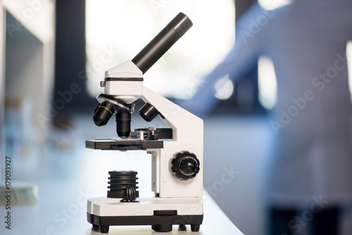 microscope in laboratory