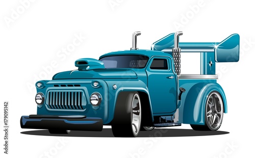Cartoon retro hot rod