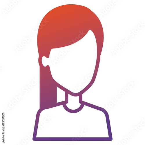 beautiful woman avatar character vector illustration design