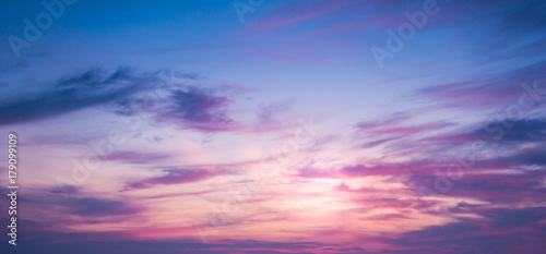 colorful of sunset sky for your  background © jumnong