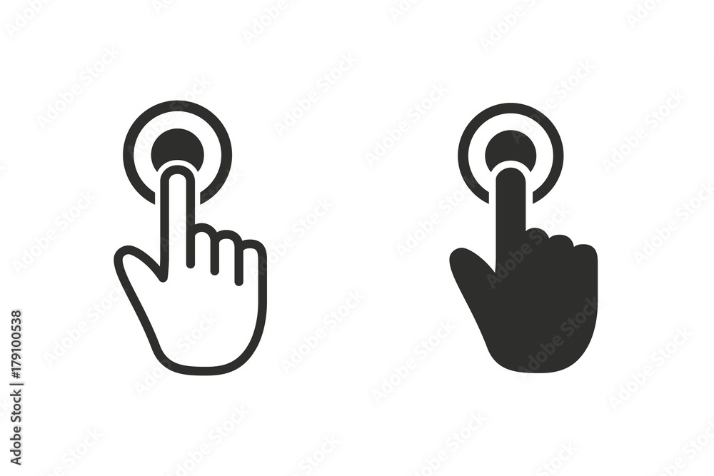 Touch vector icon. Touch vector icon.