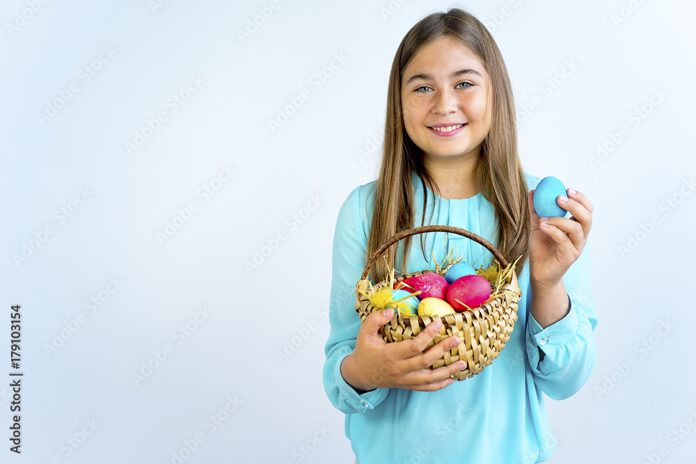 Girl with easter egg Girl with easter egg