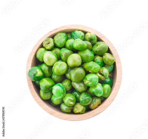 green peas, salted and deep fried. © pisut