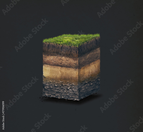 Obraz na płótnie Soil layers