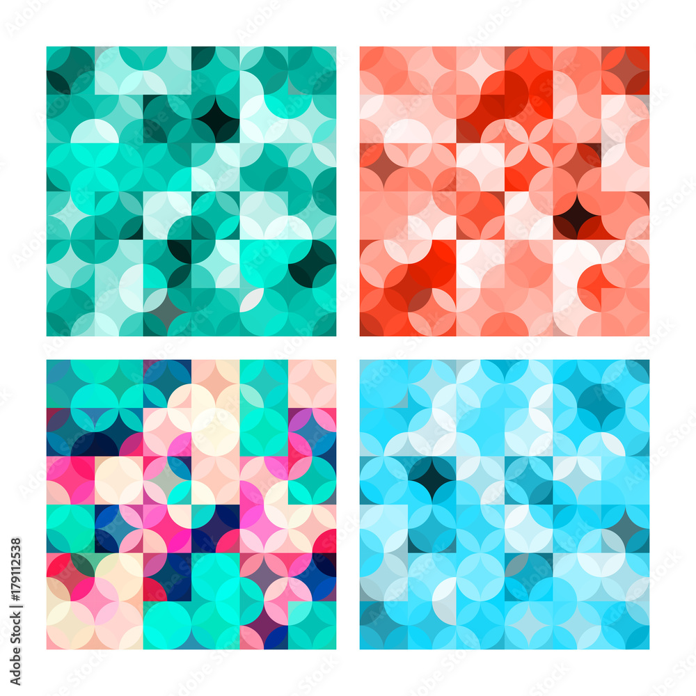 Seamless pattern with circles