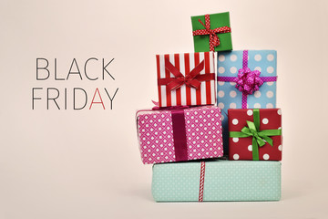 gifts and text black friday