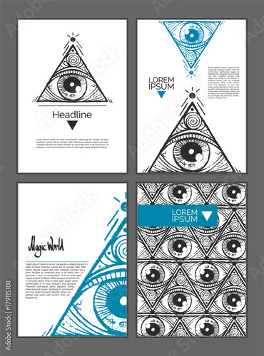 Фотография A pyramid with a eye inside