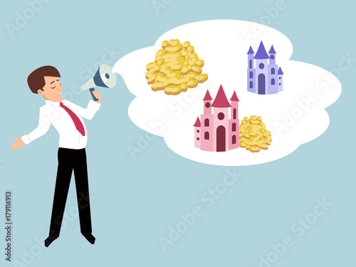 speaker populist vector cartoon