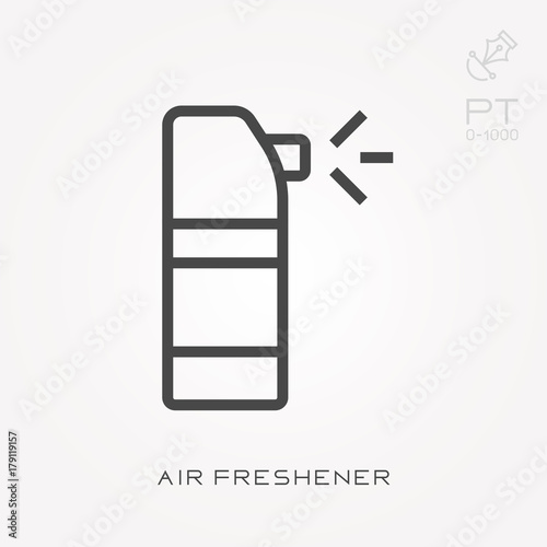 Line icon air freshener