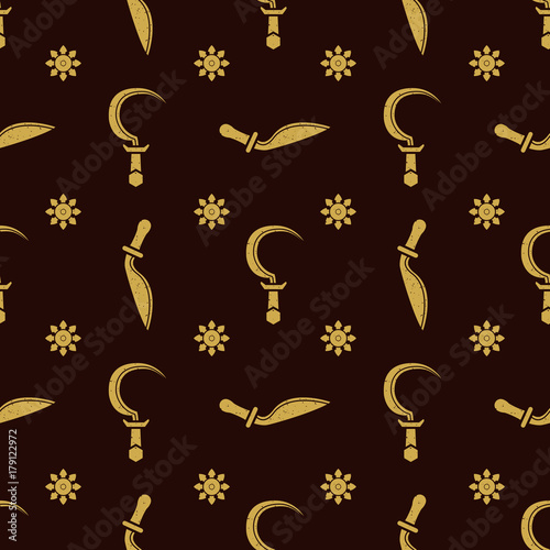 vector cold steel arms pattern.