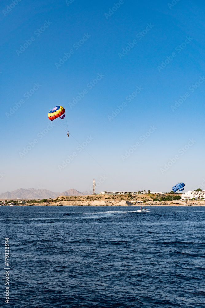 Parasailing in Egypt, Sharm el Sheikh Parasailing in Egypt, Sharm el Sheikh