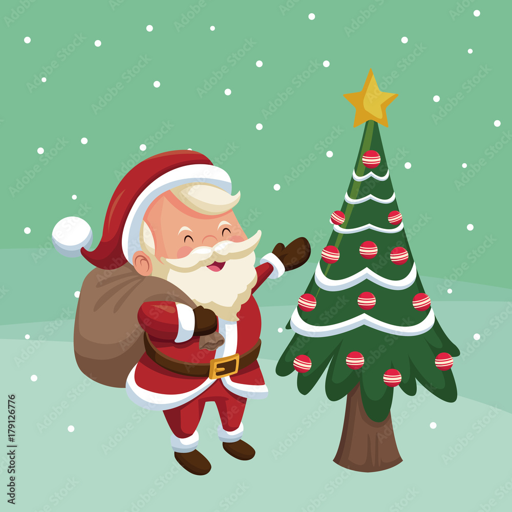 Cute christmas cartoon icon vector illustration graphic design Cute christmas cartoon icon vector illustration graphic design