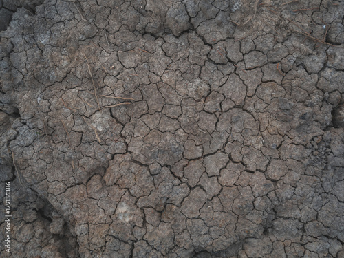 cracked clay ground for texture background