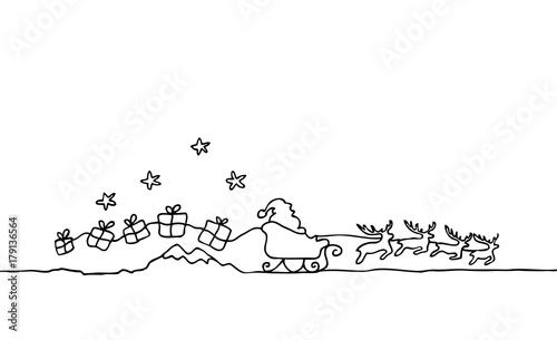 Nikolaus mit Schlitten