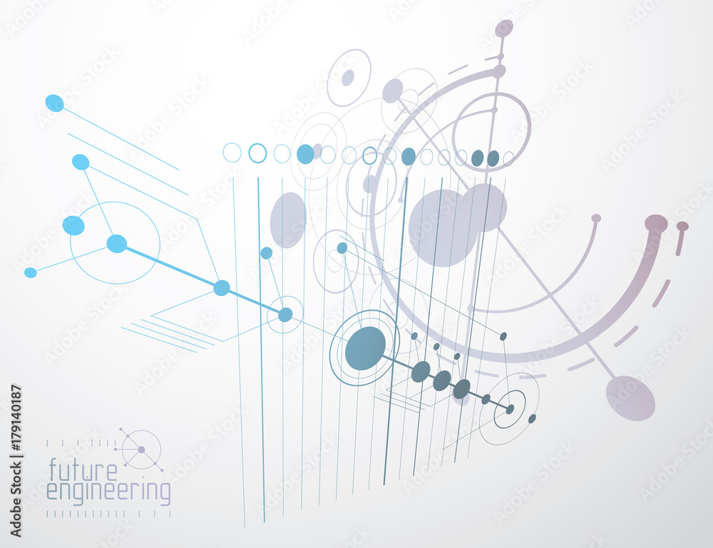 Futuristic abstract vector technology background. Mechanical engineering wallpaper. Futuristic abstract vector technology background. Mechanical engineering wallpaper.