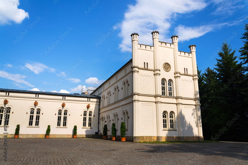 Chateau Stables of Baroque Castle Lany, summer residence of Czech President