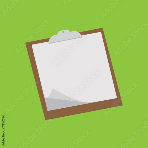 Icon of a Notebook with spring, vector illustration. Set in flat style. photo