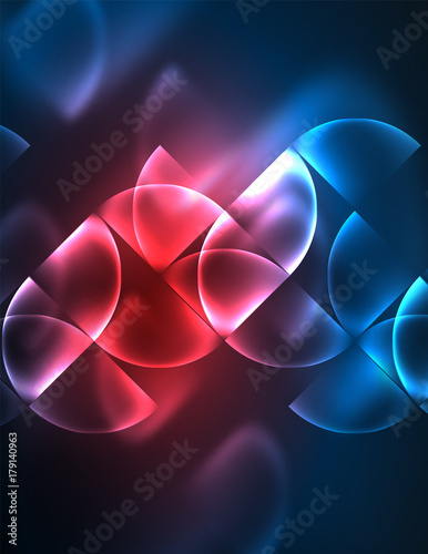 Abstract vector round banner