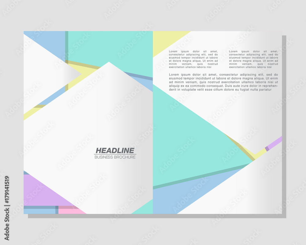 Naklejka premium Vector Brochure Flyer design Layout template