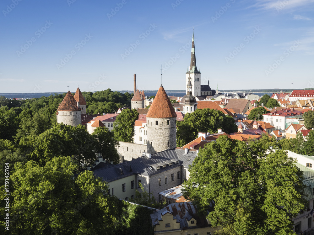 Cityscape view from the Patkuli viewing platform, Old Town, Tallinn, Estonia, Baltic States Cityscape view from the Patkuli viewing platform, Old Town, Tallinn, Estonia, Baltic States