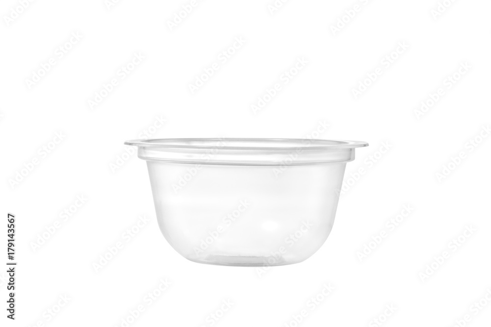 Plastic food container / Plastic container on white background. Plastic food container / Plastic container on white background.