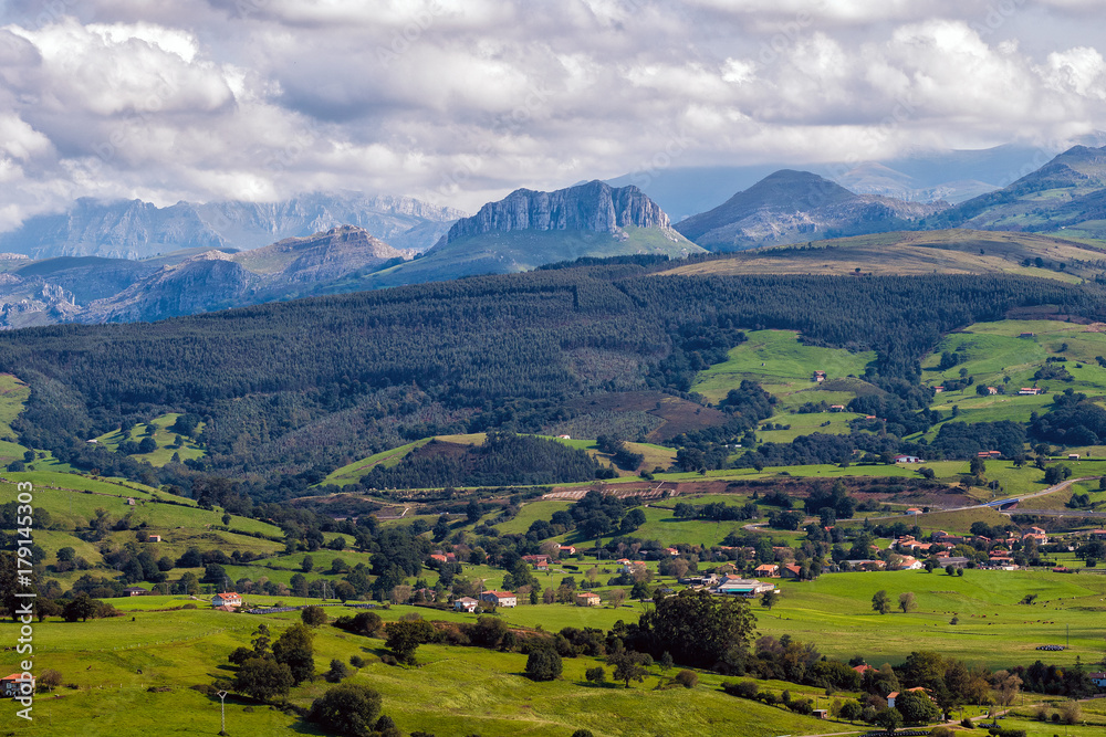 Mountains in Cantabria, Spain