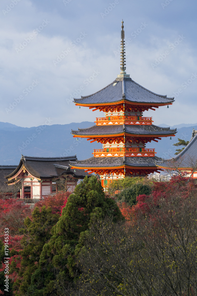 Kiyomizu-dera temple, Kyoto, Honshu, Japan Kiyomizu-dera temple, Kyoto, Honshu, Japan