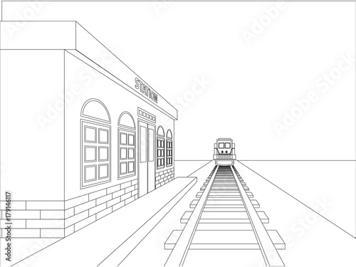 design perspective of railway station