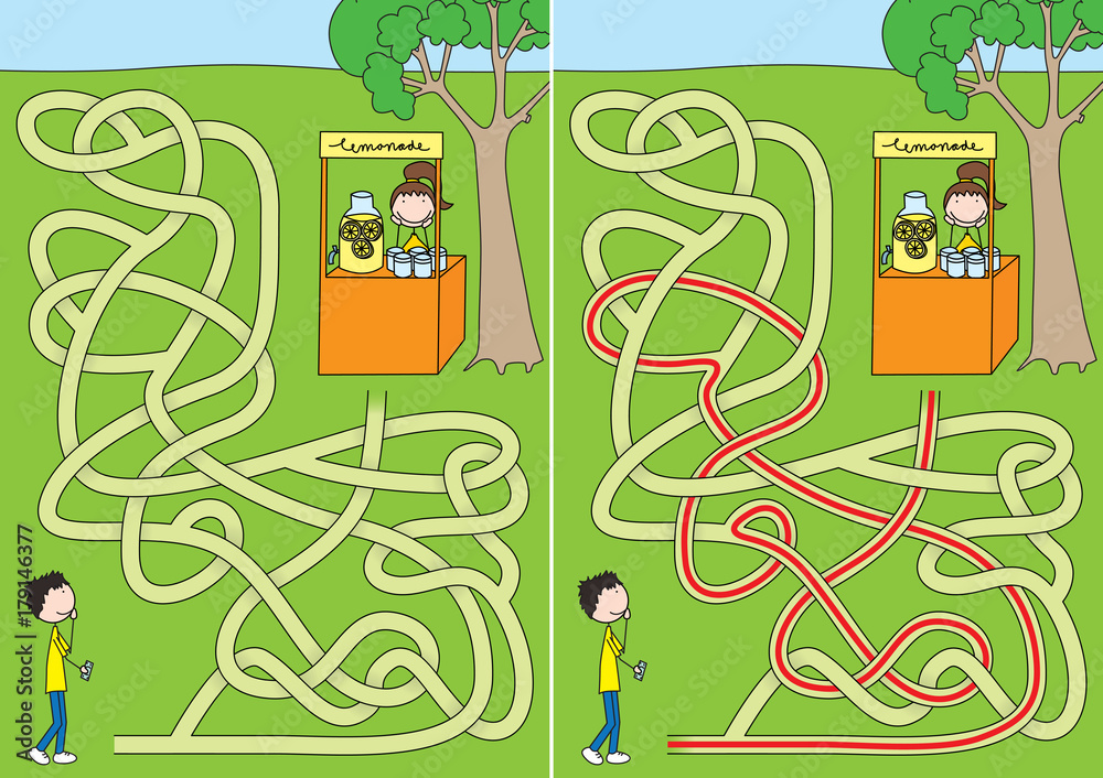 Obraz premium Lemonade maze