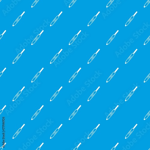 Pregnancy test with positive pregnant pattern seamless blue