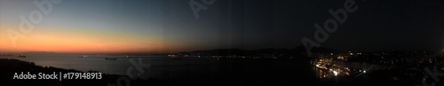 Panorama of Izmir while sunset