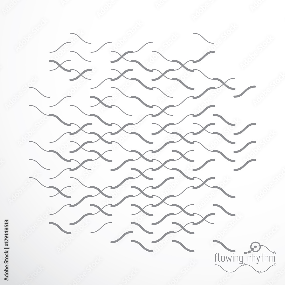 Abstract lines background, engineering technology vector wallpaper. Art graphic illustration.