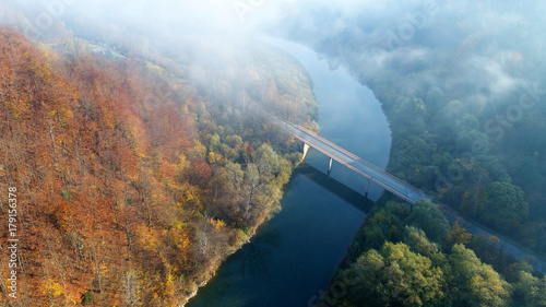 Aerial landscape photo