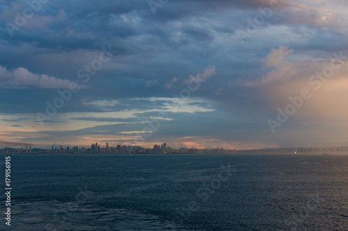 Panama City panorama from sea
