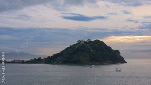 Early morning on approaches to Panama canal