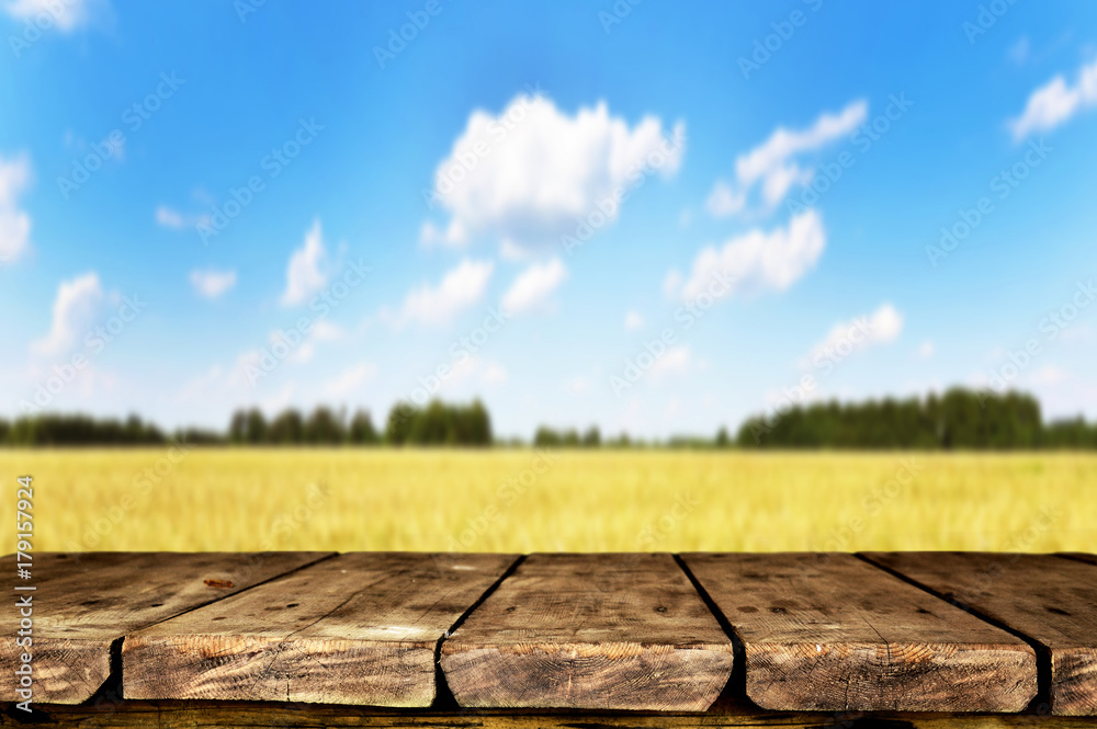 Wooden table background