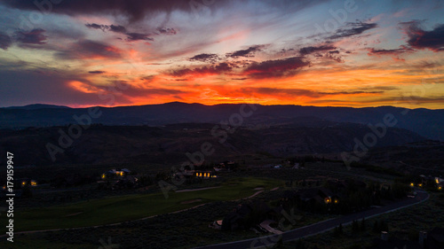 Sunset from above