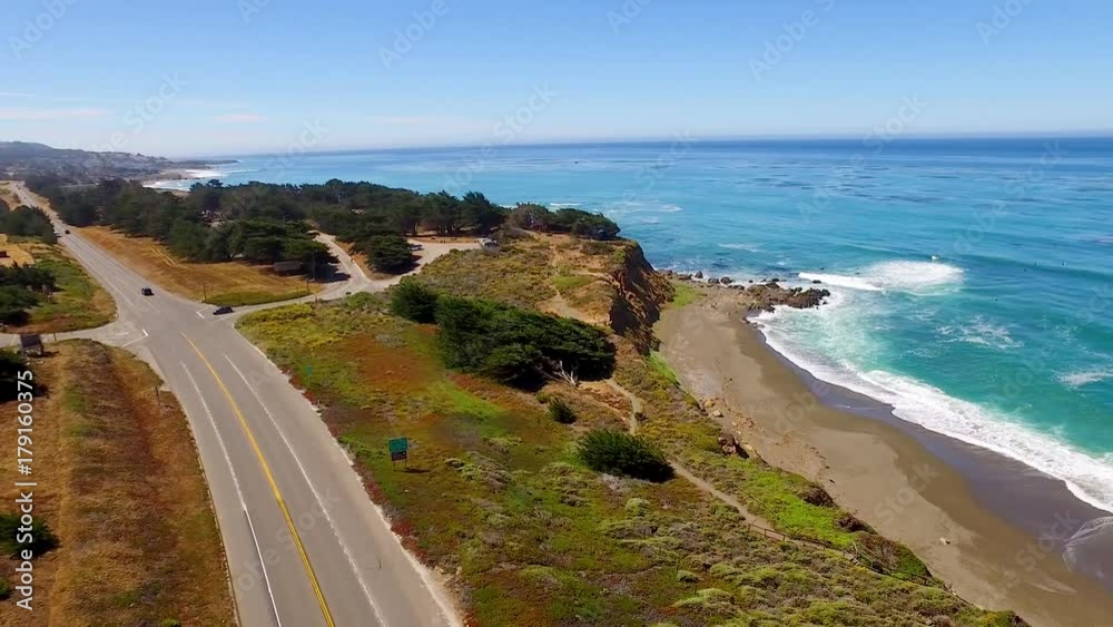 Aerial - Pacific Coast Highway, California Aerial - Pacific Coast Highway, California