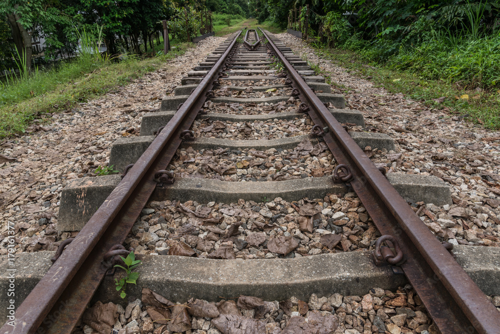 Fototapeta premium View along the railway.