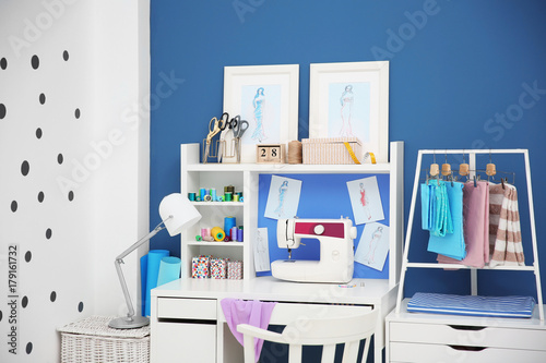 Modern tailor's workshop