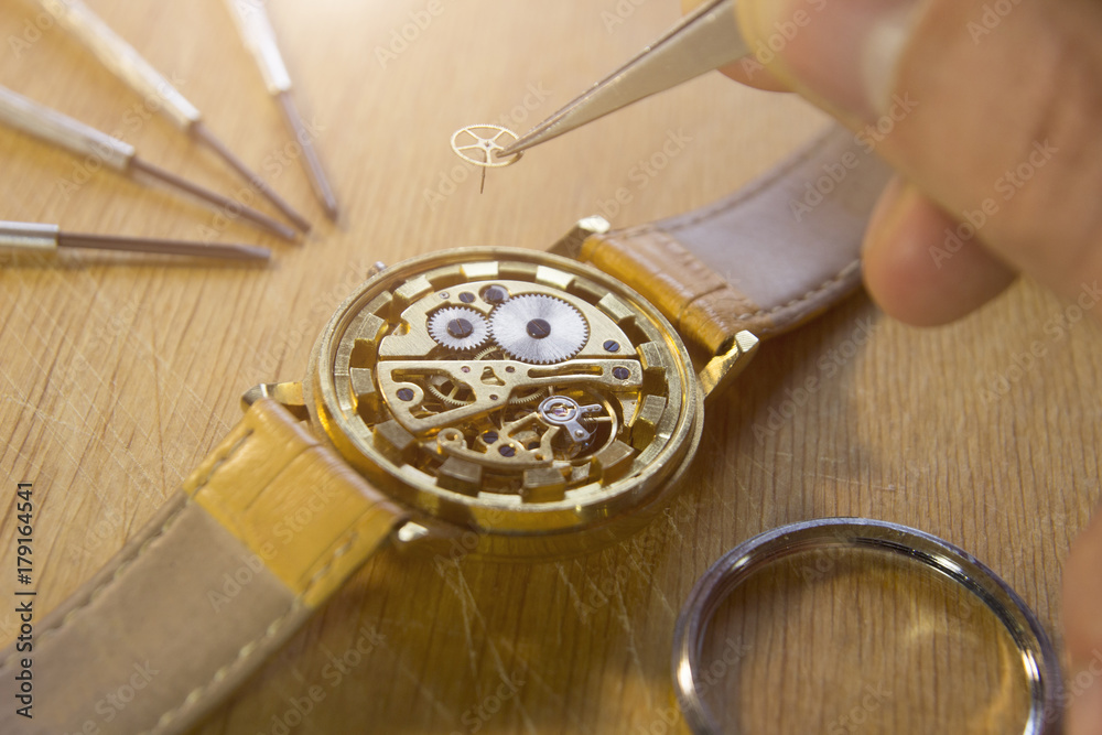 Fototapeta premium Watchmaker's workshop