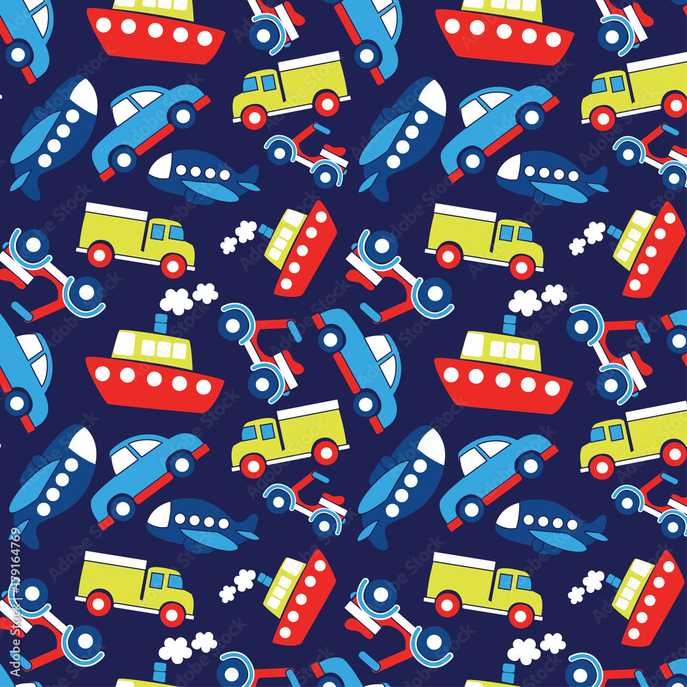 Naklejka premium cute animal pattern