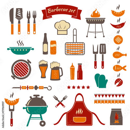 BBQ color objects