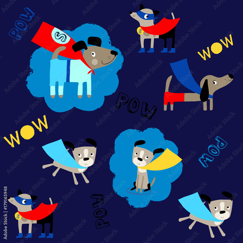 Fototapeta premium cute animal pattern