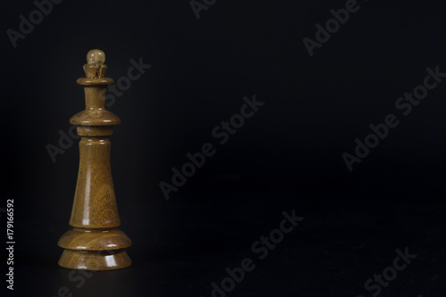 Chess piece on a black background.