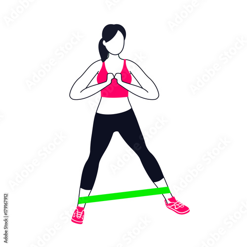 Workout with mini band